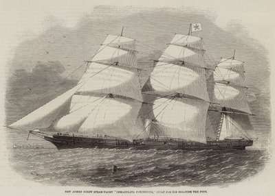 New Armed Screw Steam-Yacht Immacolata Concezione, built for His Holiness the Pope by Edwin Weedon